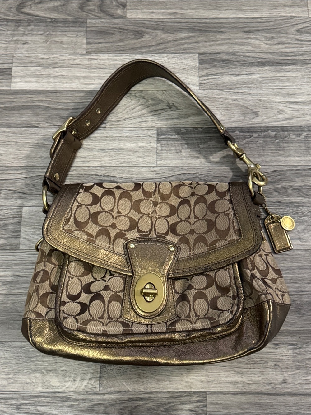 Coach Legacy Signature Ali 65th Anniversary Limited Edition flap shoulder bag
